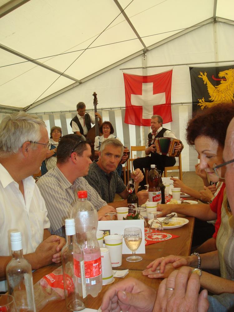 Statthalter + Bezirksratspräsident H.P. Frei, Gemeinderat F. Meyenberg, Kantonsrat M. Welz