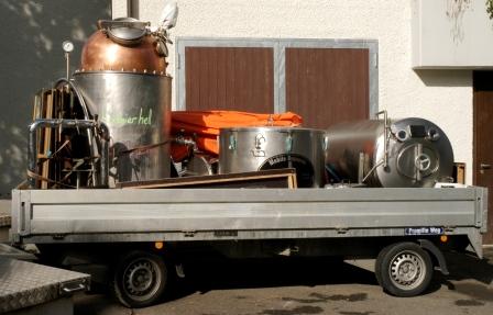 Anfahrt mobile Bierbrauerei