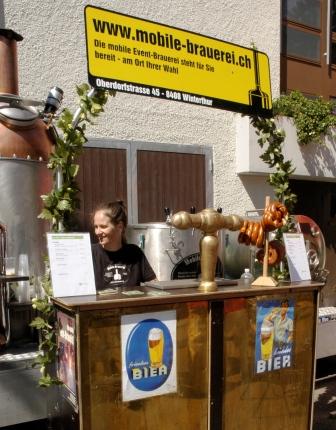 Verkaufsstand mobile Bierbrauerei