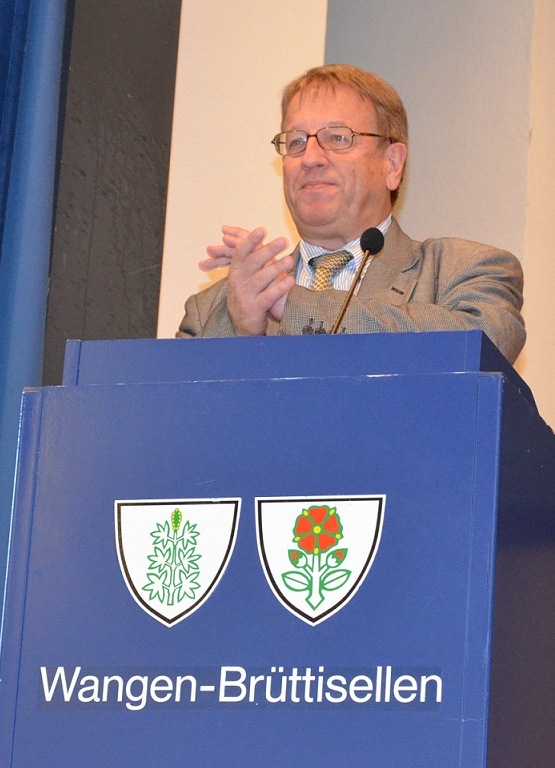 René Zimmermann bei der Ansprache