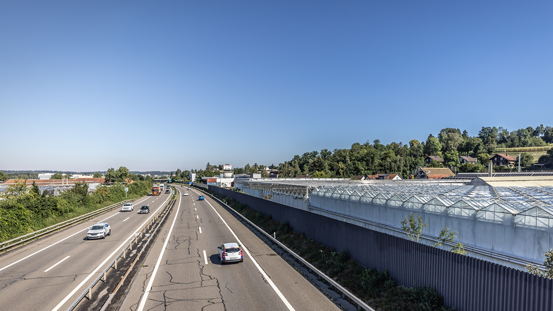 Autobahn bei Wangen-Brüttisellen