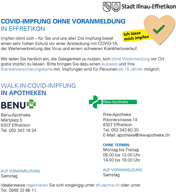 Impfung ohne Termin