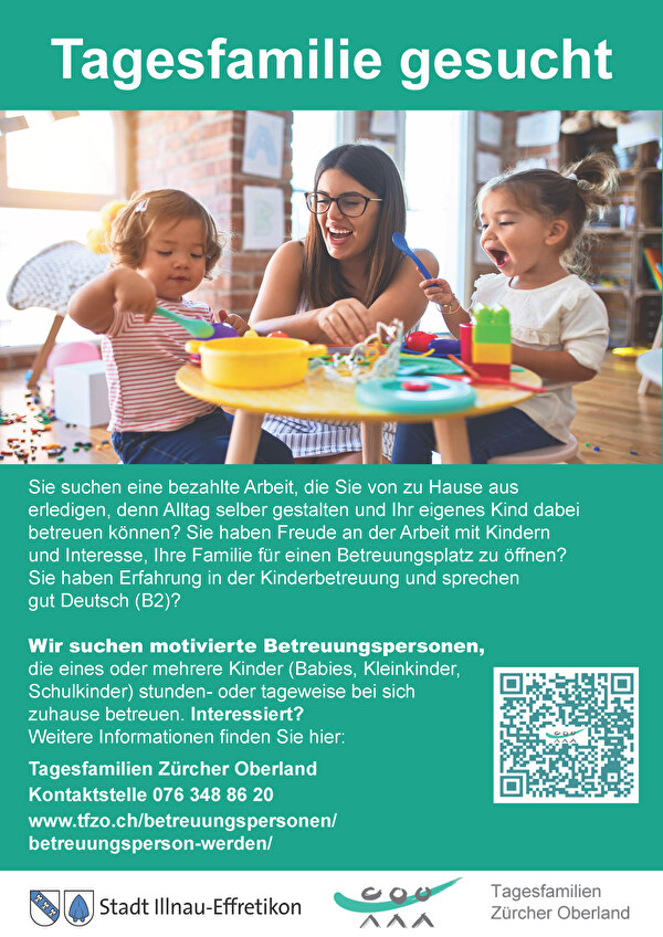 Tagesfamilien gesucht!