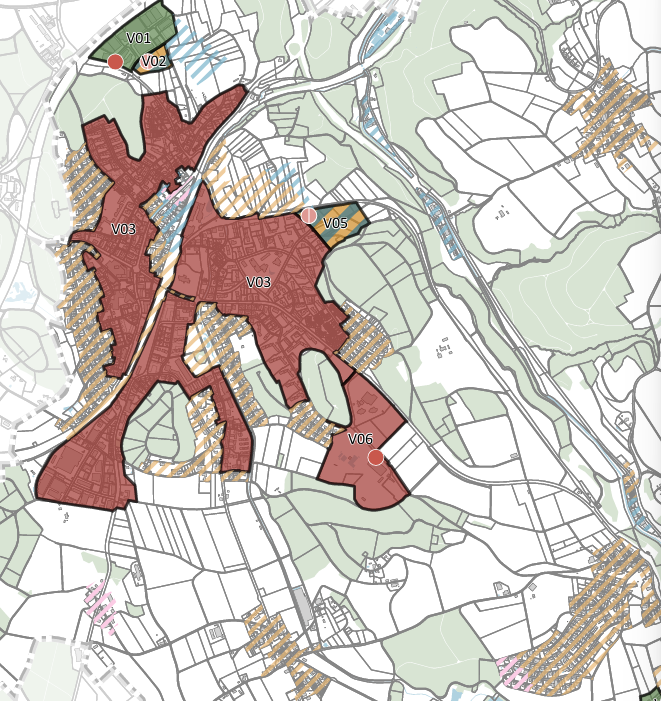 Versorgungsgebiete Effretikon (mit Bisikon und Ottikon)