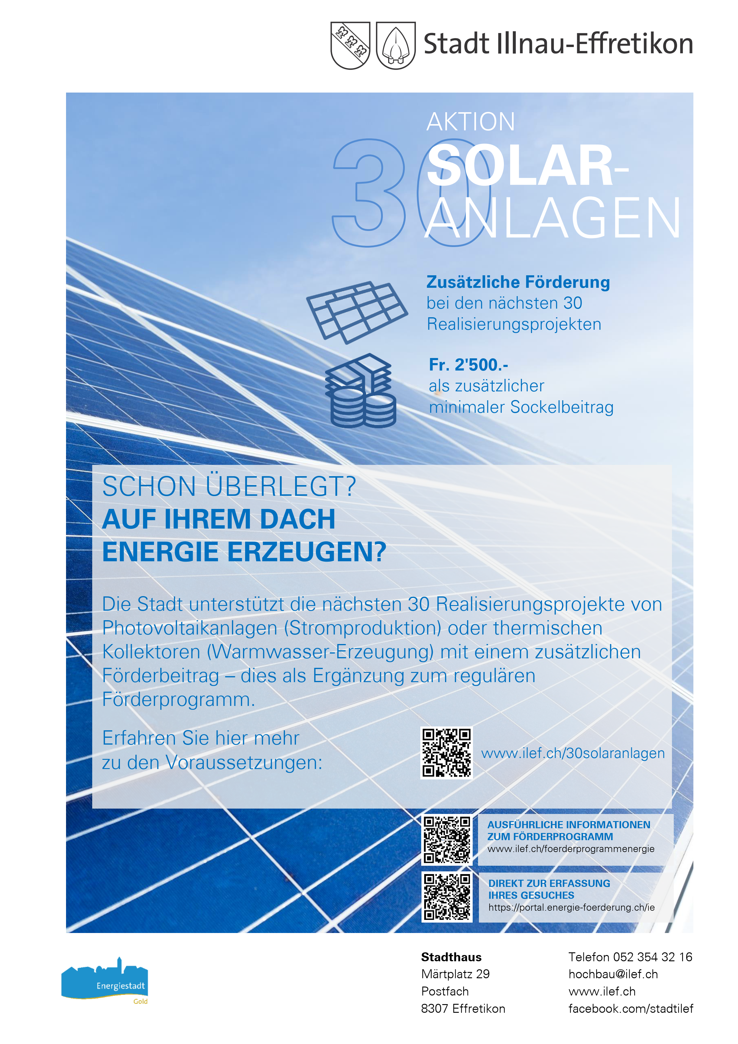 Aktion 30 Solaranlagen