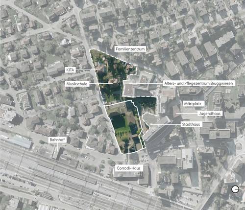 Privater Gestaltungsplan Wohnen am Stadtgarten - Übersichtsplan