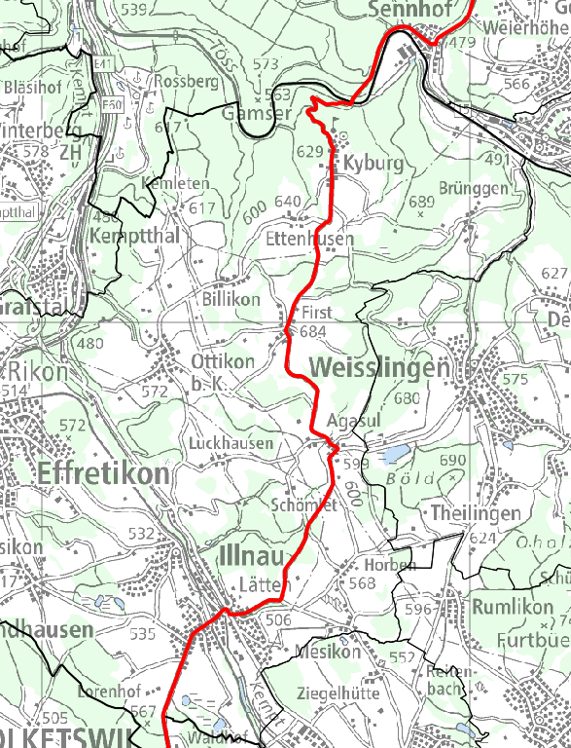 Planausschnitt Rad WM 2024