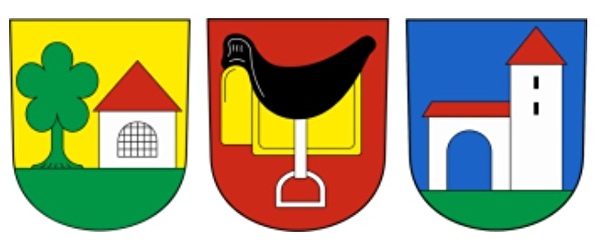 Wappen der drei Gemeinden Steinerberg, Sattel, Rothenthurm