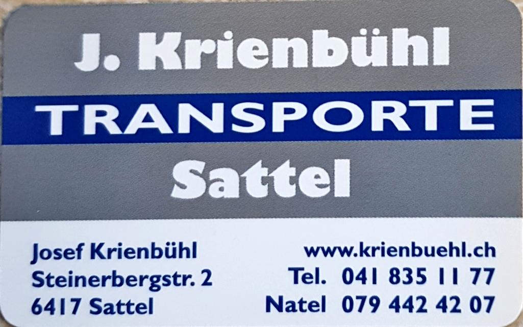 Krienbühl Josef, Transporte