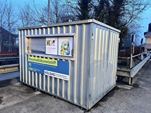 Container bei der MZA Büsserach