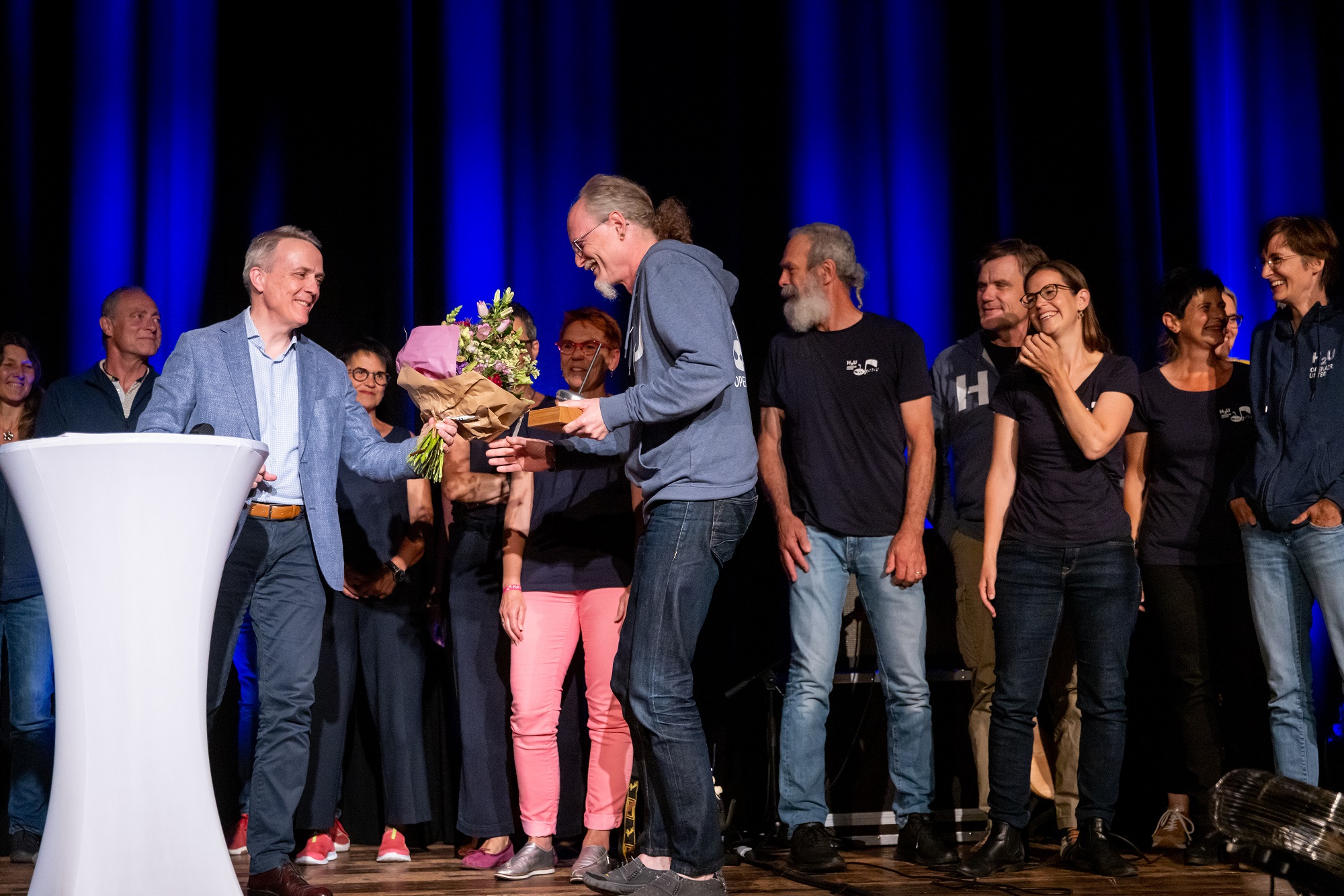 Preisübergabe Engagementpreis an den Verein «Open Air für Uster»