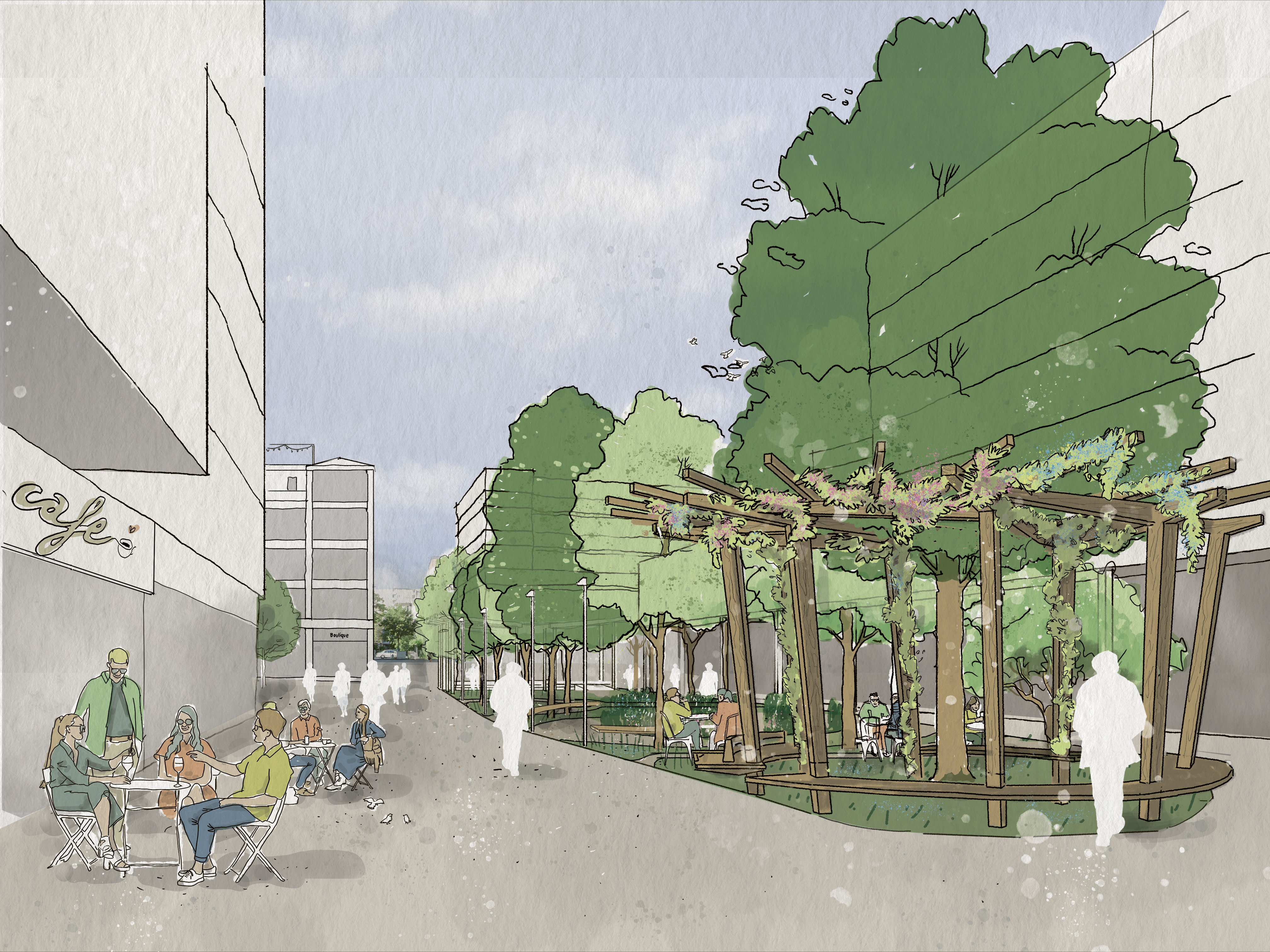 Visualisierungen: So sieht das Ustermer Zentrum in Zukunft aus.