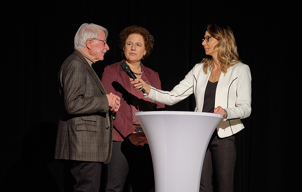 Entstehung Stadtpreis Engagement, Gemeinderat Walter Strucken + Mary Rauber
