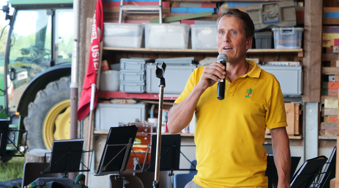 Beat Hürlimann, Co-Präsident des Dorfvereins Freudwil; Sohn des Postulaten von 2007 für den Veloweg