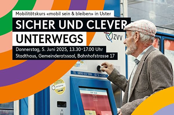 Mann am ZVV Automat