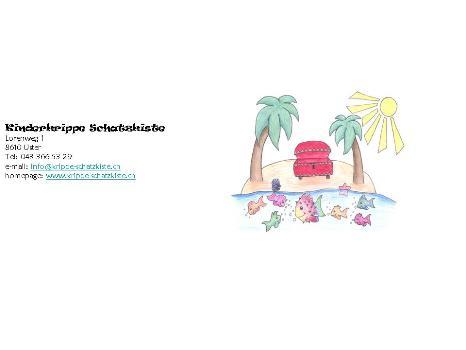 Schatzkiste, Logo der Kinderkrippe Schatzkiste 