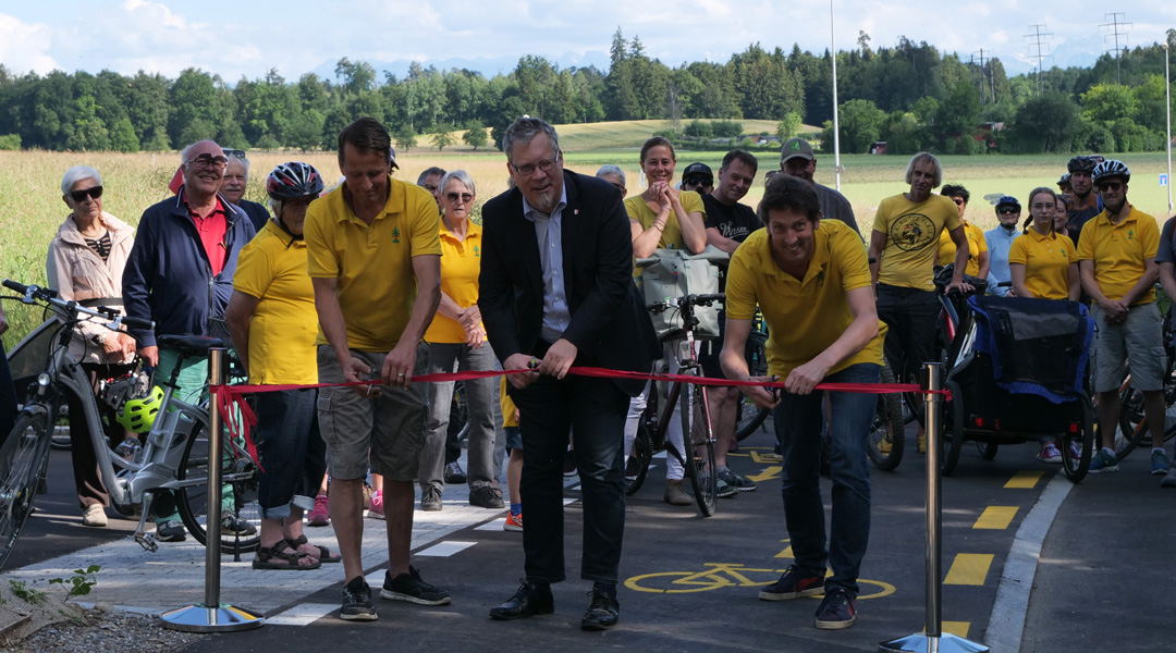 Der Veloweg ist eröffnet!