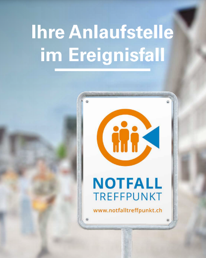 Signalisationstafel Notfall-Treffpunkt