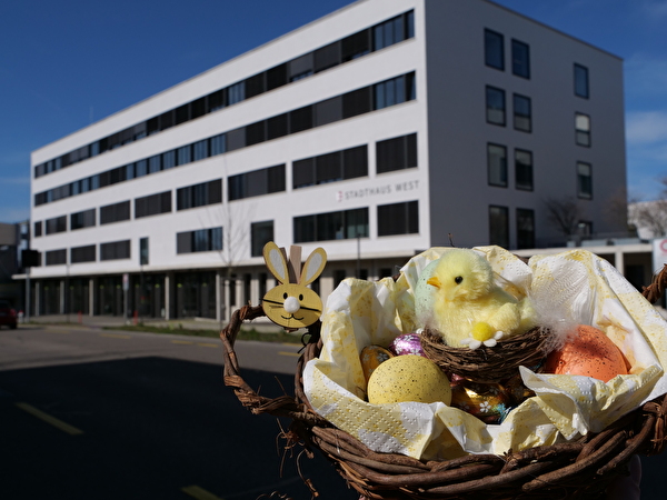 Osternest vor Stadthaus West