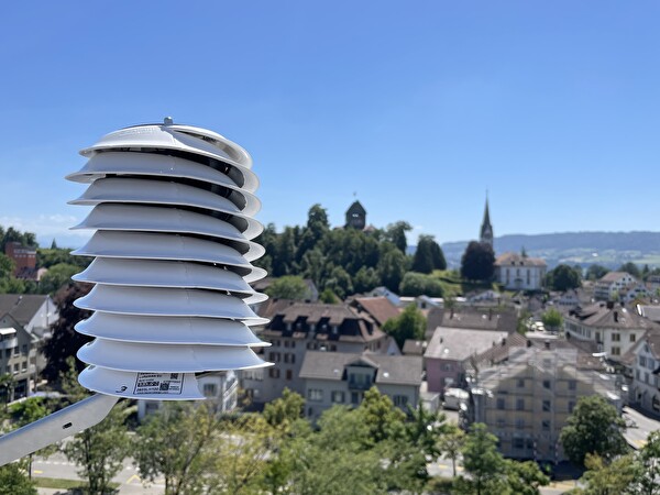 Sensor misst das Stadtklima
