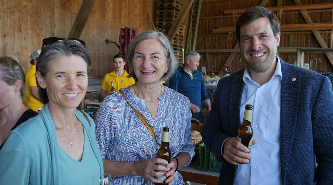 Stadträtin Patricia Bernet, Gemeinderätin Karin Niedermann, Gemeinderatspräsident Jürg Krauer