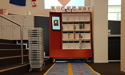 Neue Rückgabestation in der Bibliothek