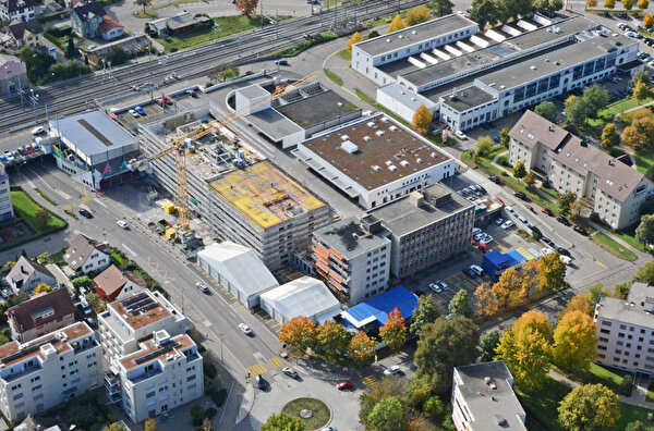 Vogelansicht Werkhofareal Dammstrasse