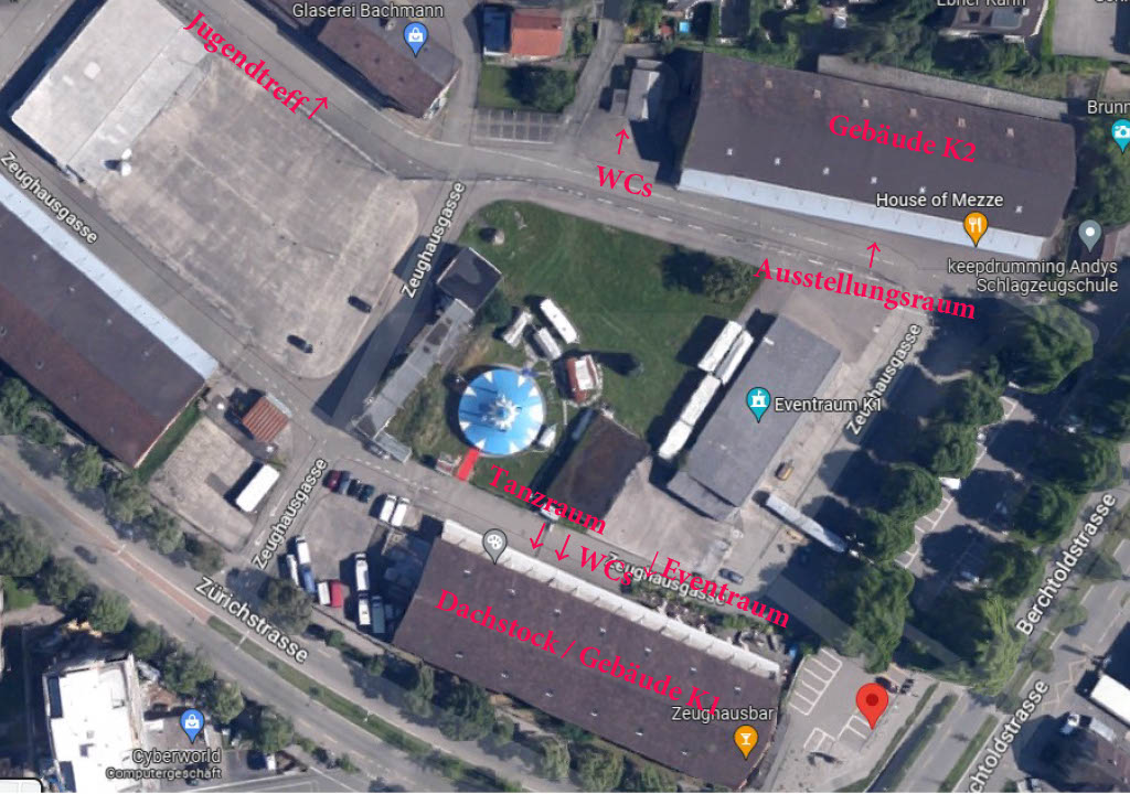 Lageplan Zeughausareal