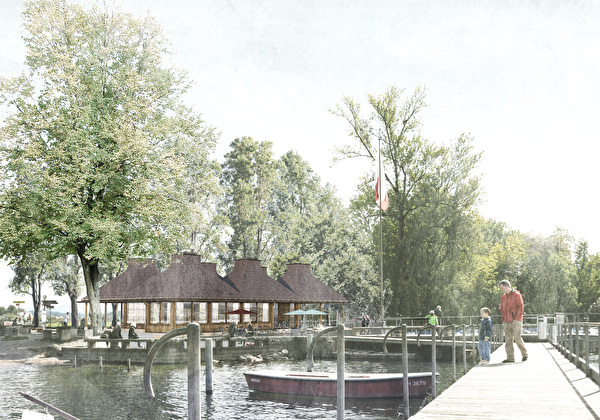 Visualisierung Projekt Seerestaurant Schifflände