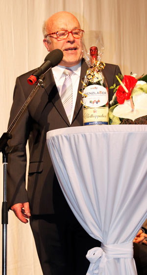 Eberhard Eitel bei der Dankesrede