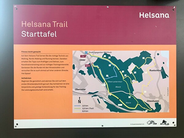 Starttafel Helsana Trail