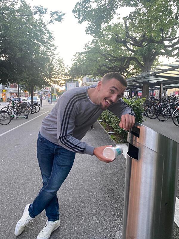 Abfallentsorgung am Bahnhof