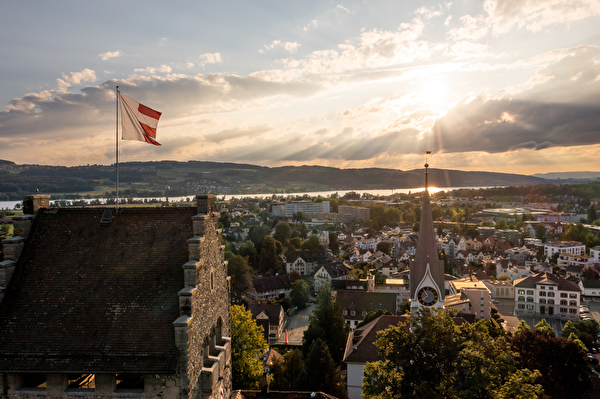 Luftbild der Stadt Uster