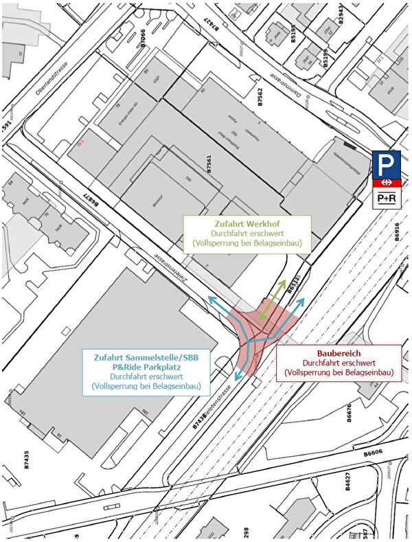 Übersichtsplan Baustelle