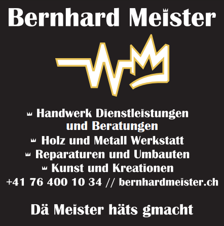 Inserat Beno Meister