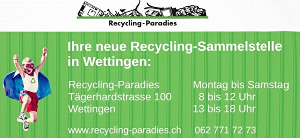 Inserat Recycling-Sammelstelle