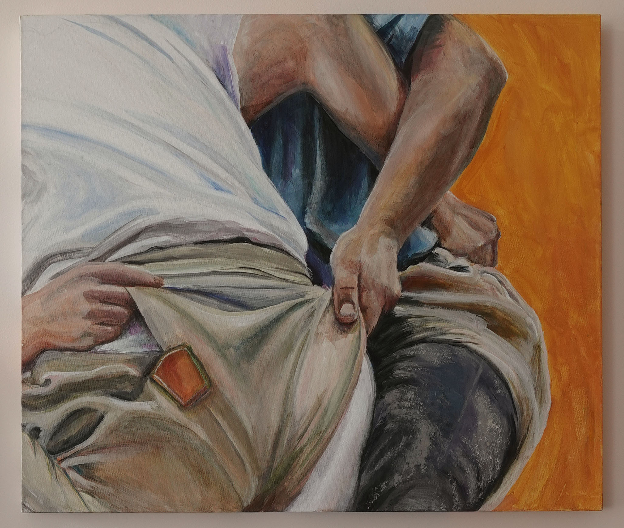 Turner versus Senn, 2018, Acryl auf Leinwand, 60 x 70 cm