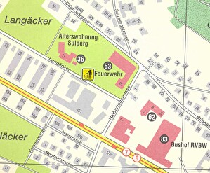 Lageplan Wertstoffsammelstelle