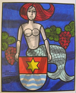 Maria Stella, Acryl auf Papier, 40 x 33 cm