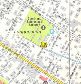 Standortanzeige auf Übersichtsplan