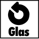 Monogramm für recycliertes Altglas