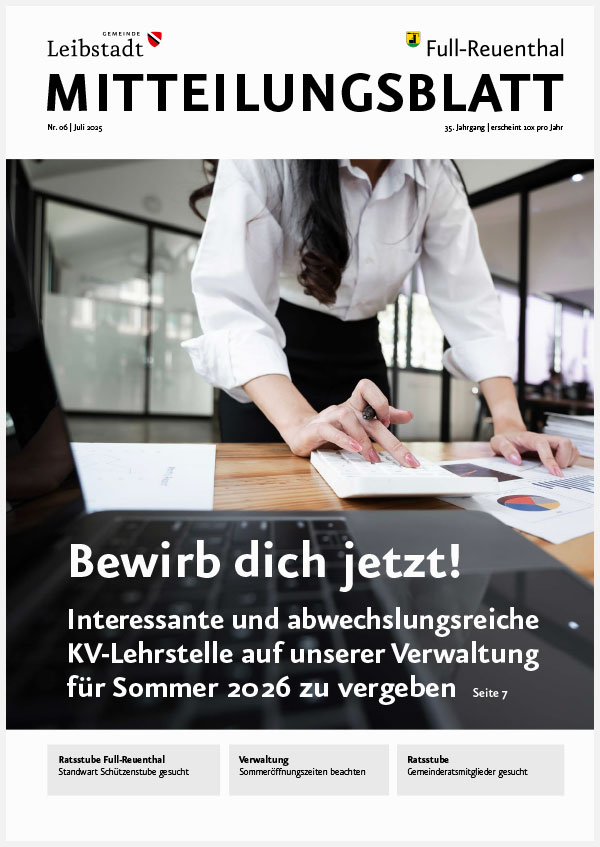 Mitteilungsblatt Juli 2025