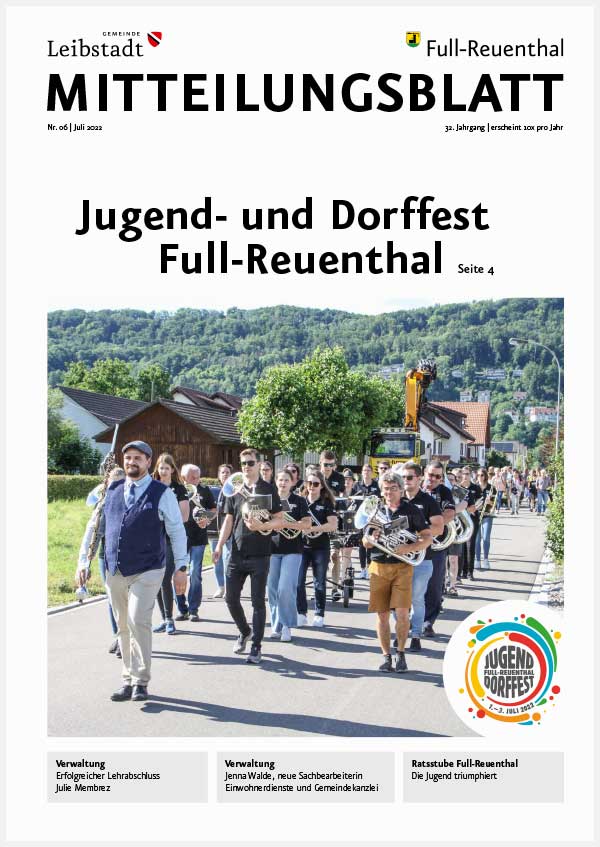 Mitteilungsblatt Juli 2022