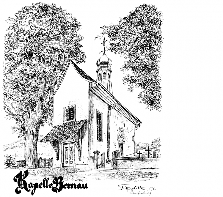 Zeichnung der Kapelle