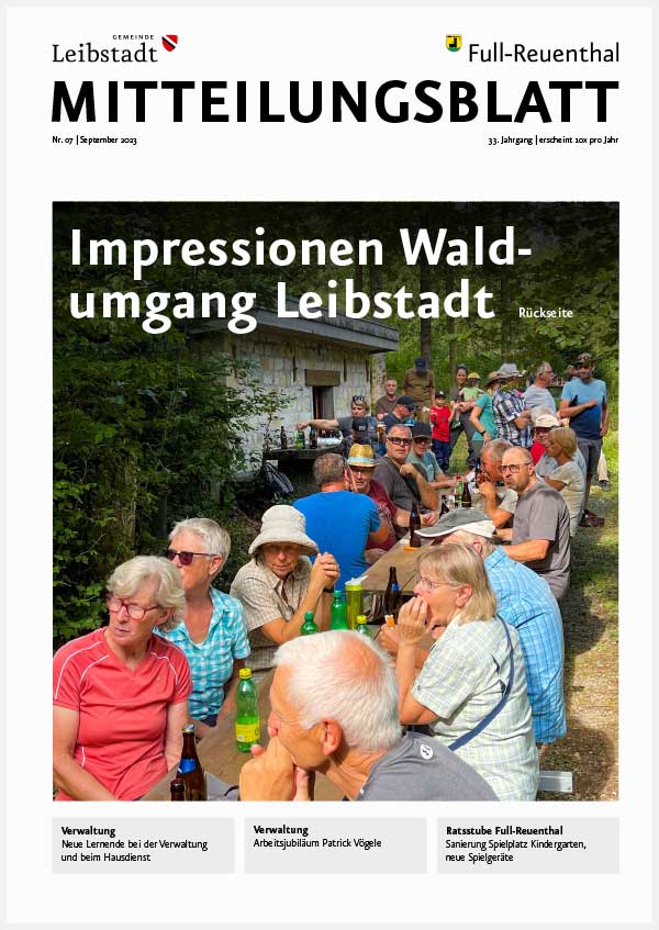 Mitteilungsblatt September 2023