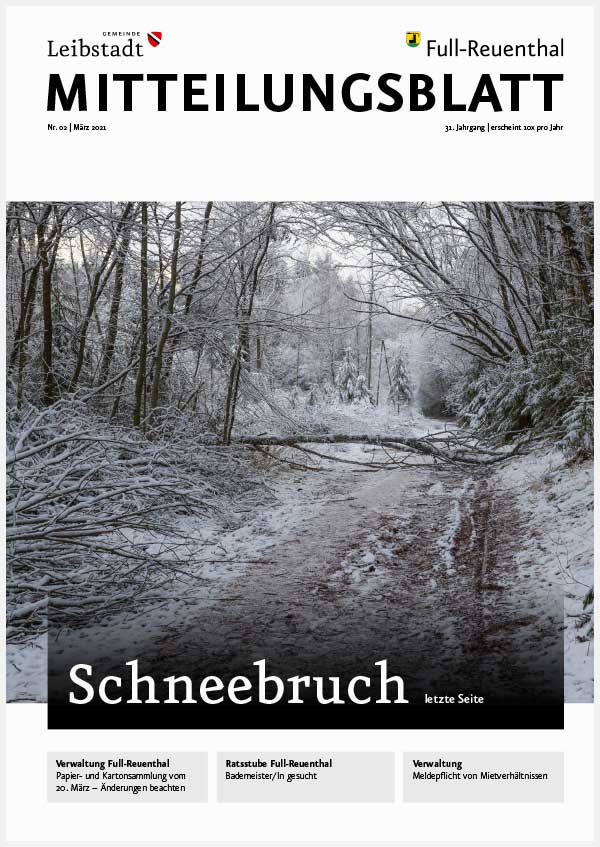 Mitteilungsblatt März 2021