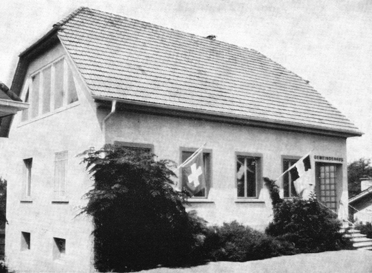 Bild altes Gemeindehaus, erbaut 1960 (ehemals Sekundarschulhaus)