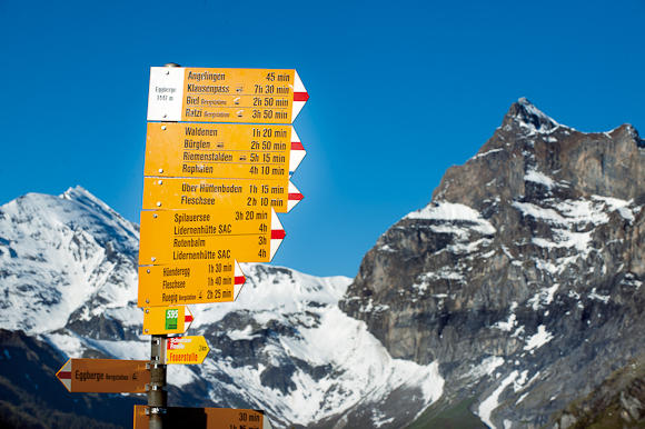 Da schlägt das Wanderherz höher: Tourenstart auf den Eggbergen. 