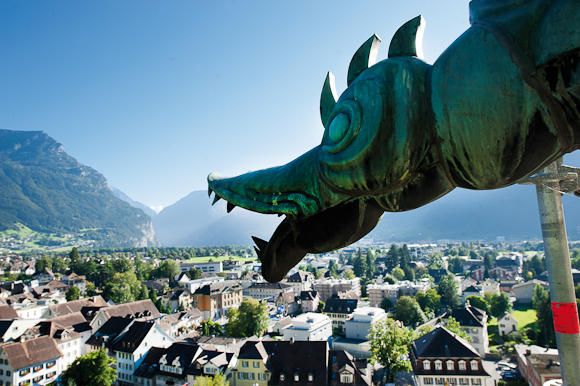 Ein imposanter Blick bietet sich vom Kirchturm.
