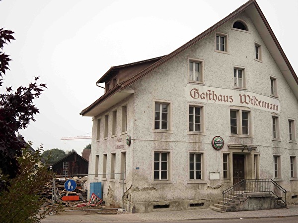 Beginn Abbrucharbeiten Gasthaus Wildenmann 